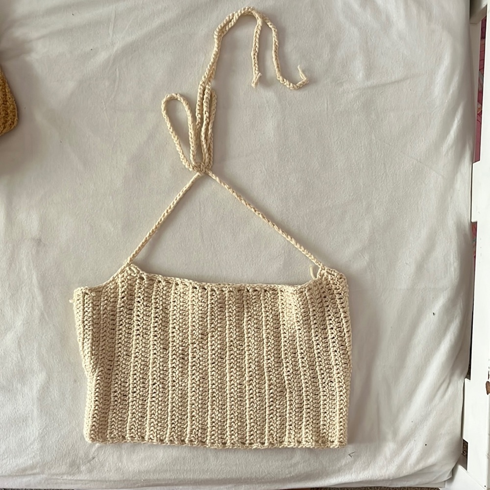 VRG GRL Crochet Halter Top
